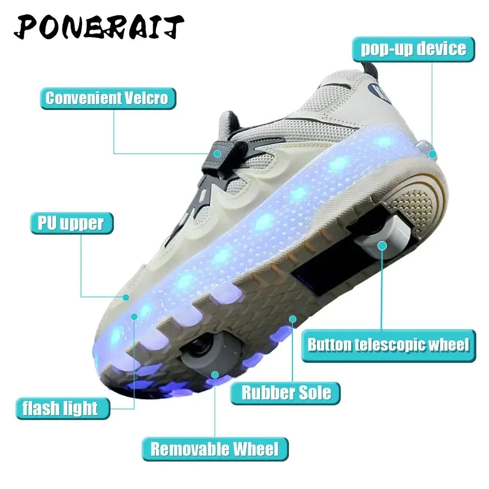 Kids' Light-Up Inline Skates