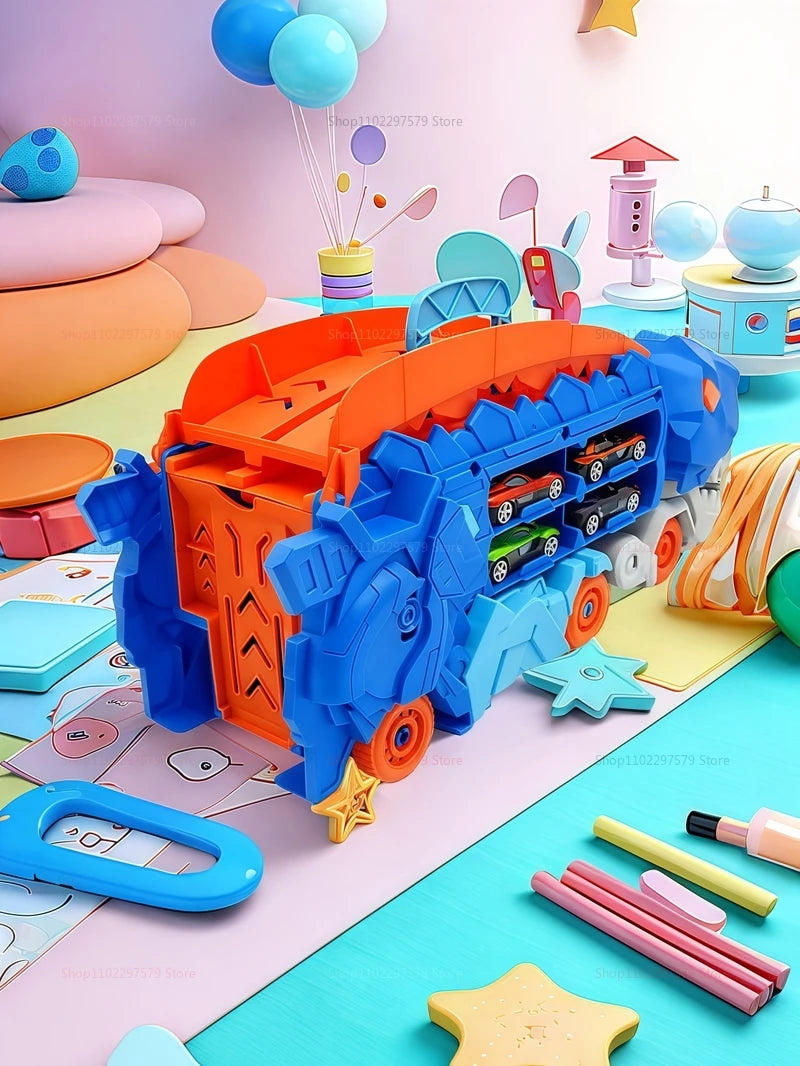 3-in-1 T-Rex Truck with Race Track