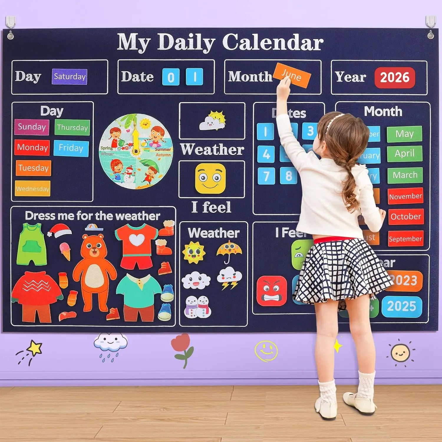 Toddler's Felt Activity Board