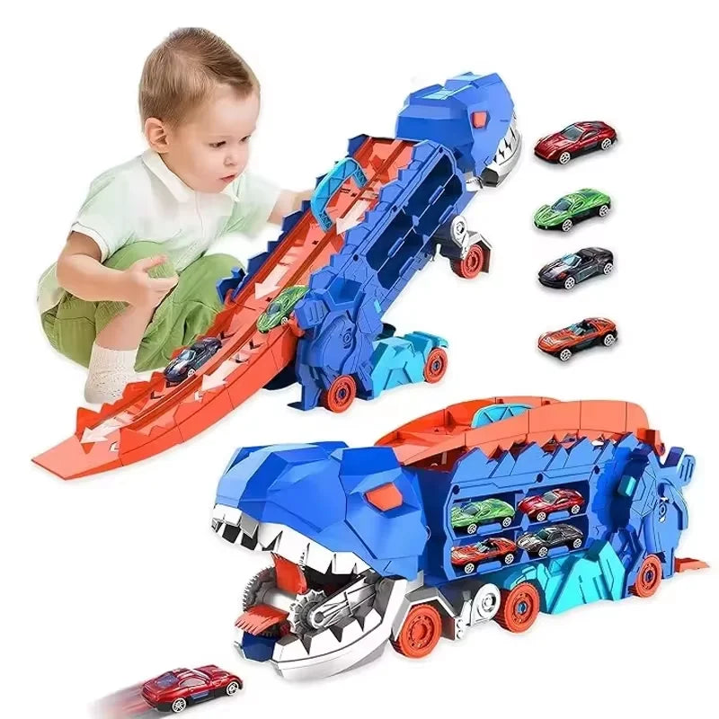 3-in-1 T-Rex Truck with Race Track
