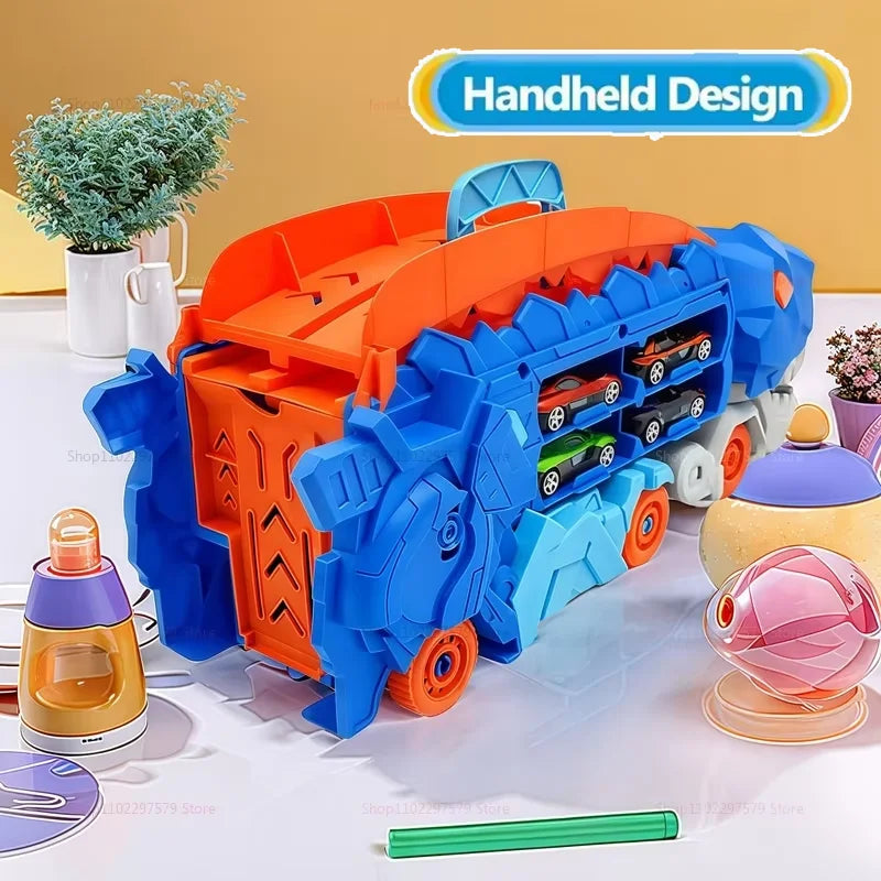 3-in-1 T-Rex Truck with Race Track