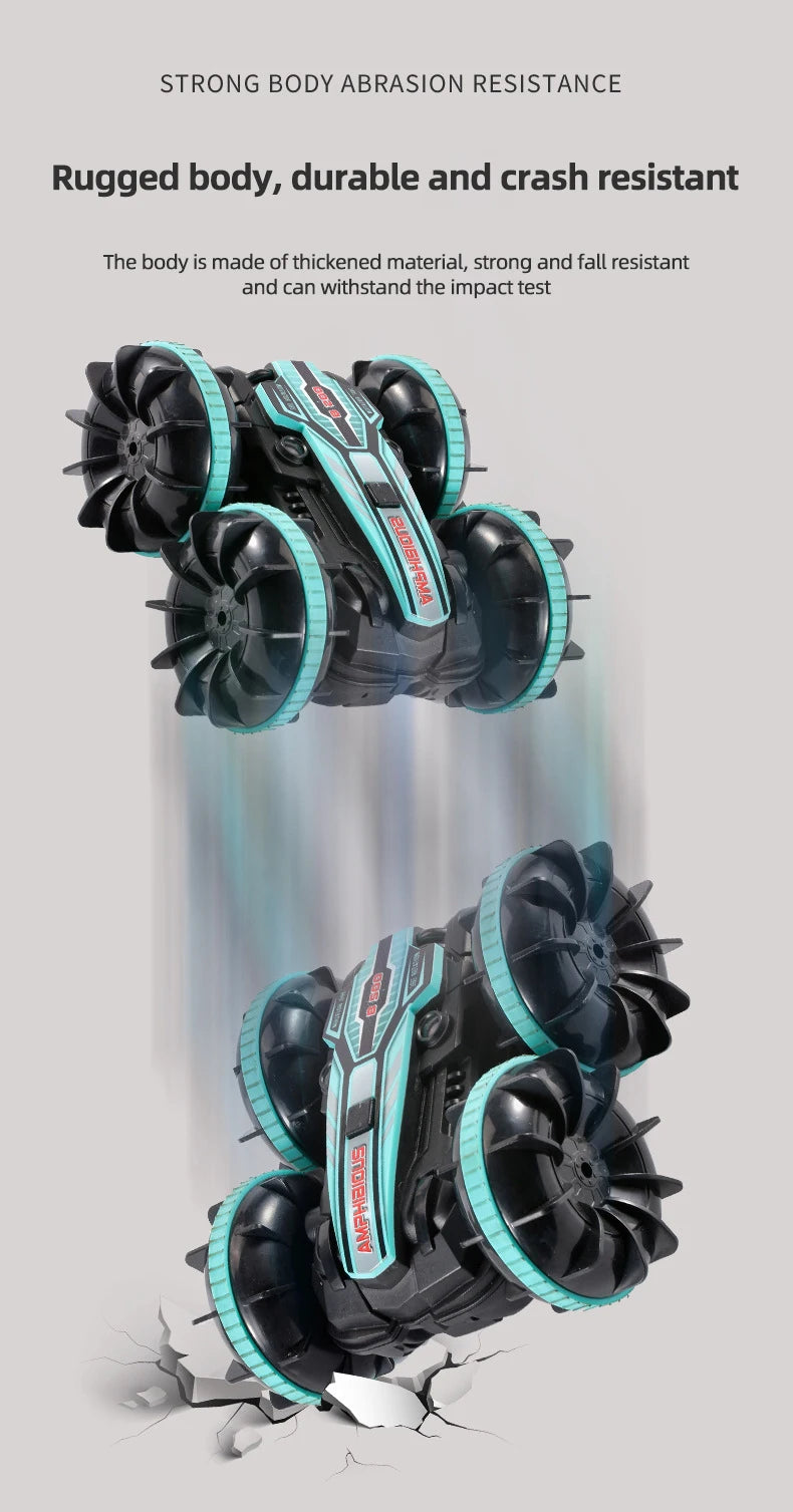 Amphibious RC Stunt Car - 360 Flip