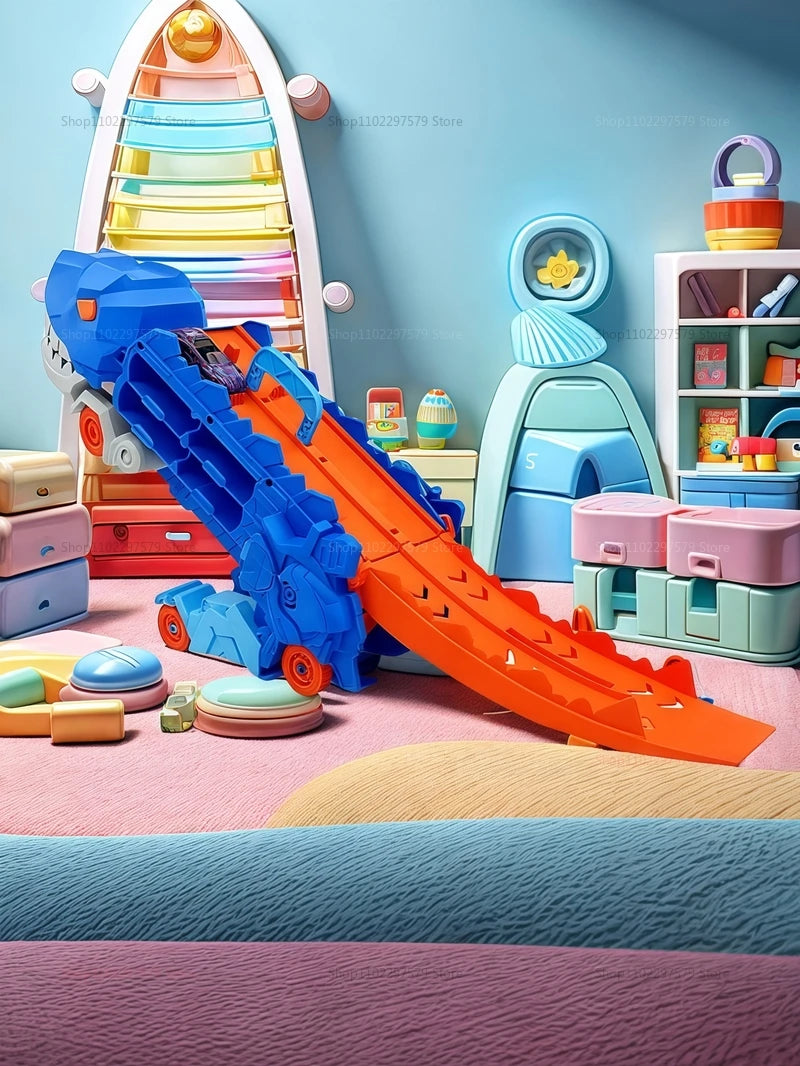 3-in-1 T-Rex Truck with Race Track