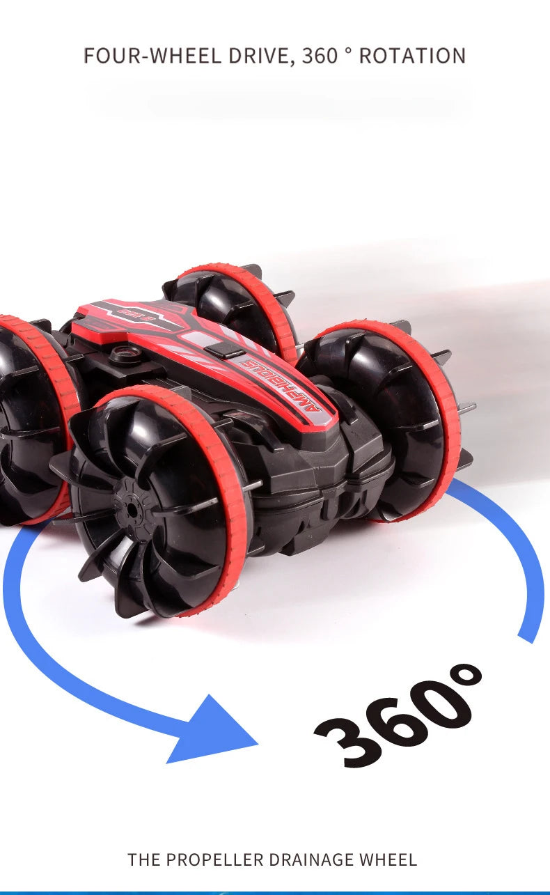 Amphibious RC Stunt Car - 360 Flip